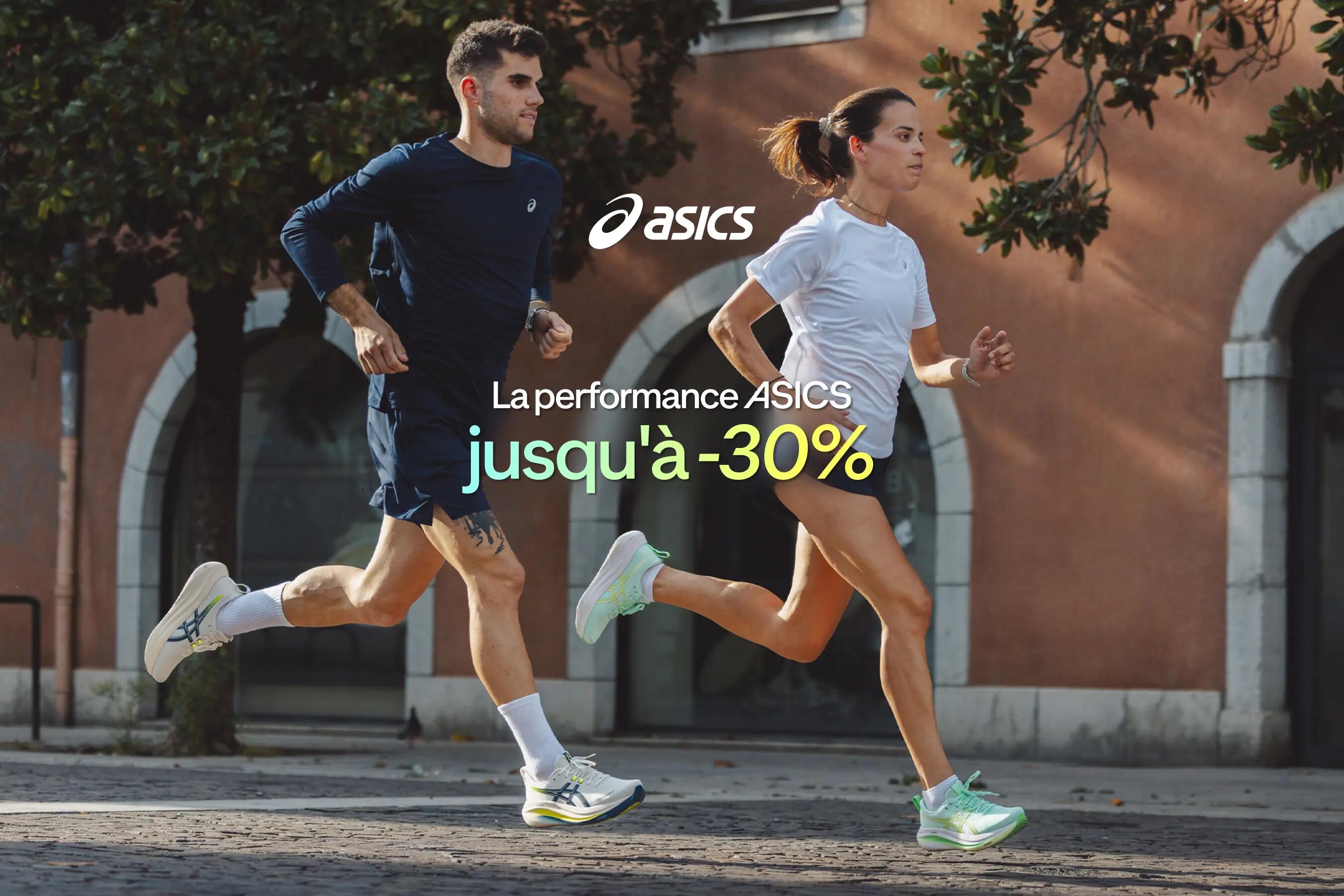 La performance Asics jusqu'à -30%