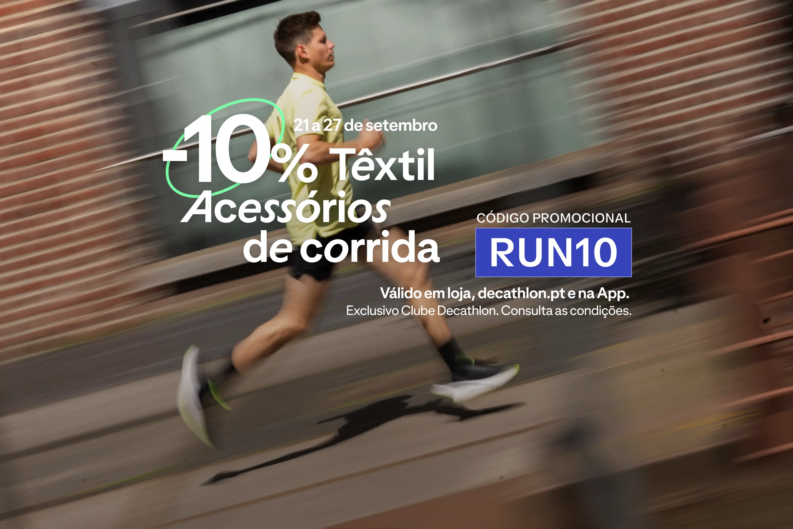 -10% Textil e Acessorios de corrida