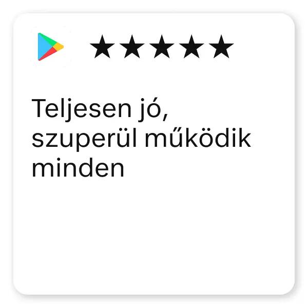 Vásárlói vélemények az appról