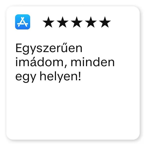 Vásárlói vélemények az appról