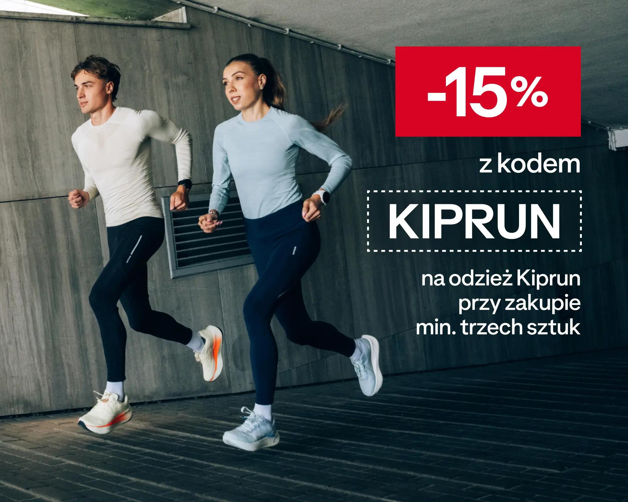 -15% z kodem KIPRUN  na odzież Kiprun przy zakupie min. trzech sztuk. Sprawdź ofertę!