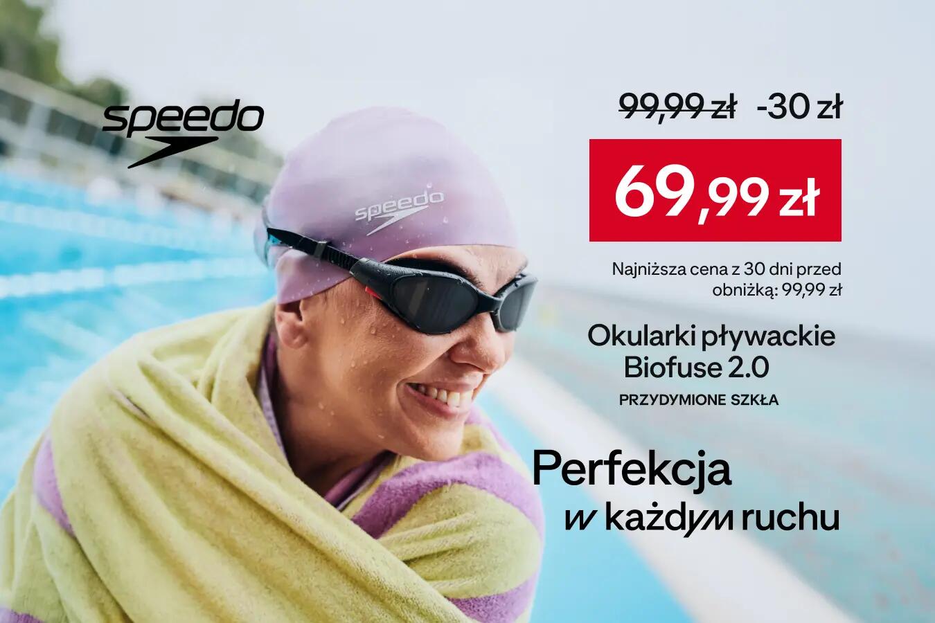 Speedo Okularki pływackie Biofuse 2.0 Przydymione szkła. W cenie 69,99 zł. Najniższa cena z ostatnich 30 dni to 99,99 zł. Perfekcja w każdym ruchu.