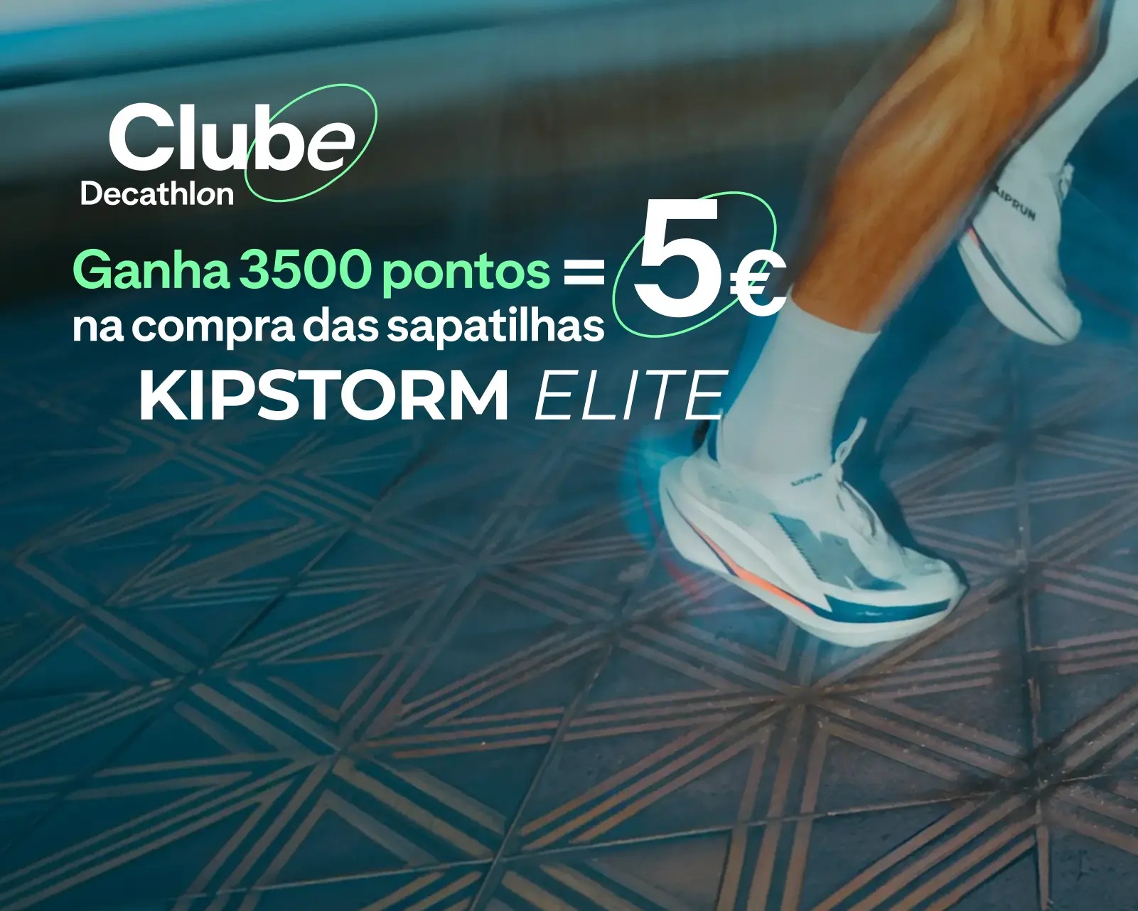 Ganha 3500 pontos na compra das sapatilhas KIPSTORM ELITE