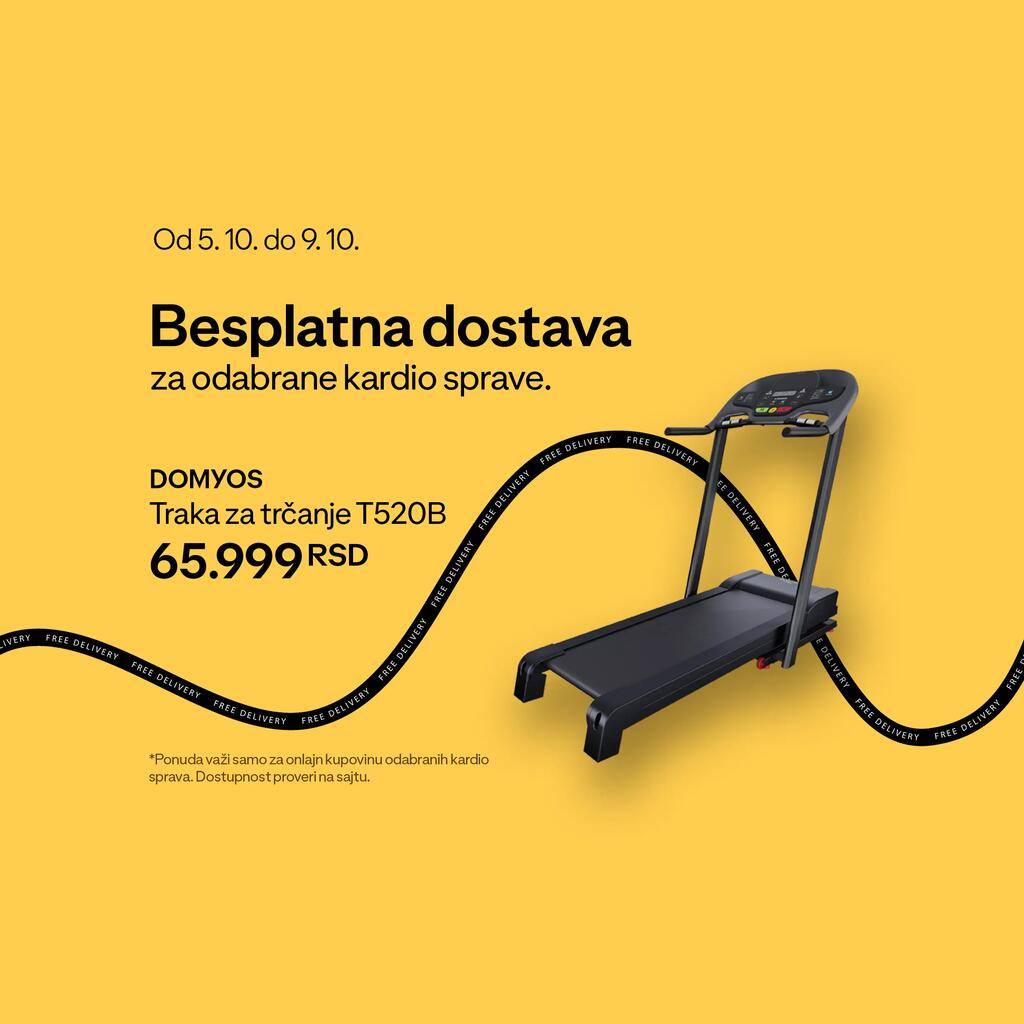 Od 5. 10. do 9. 10.   Besplatna dostava za odabrane kardio sprave. 