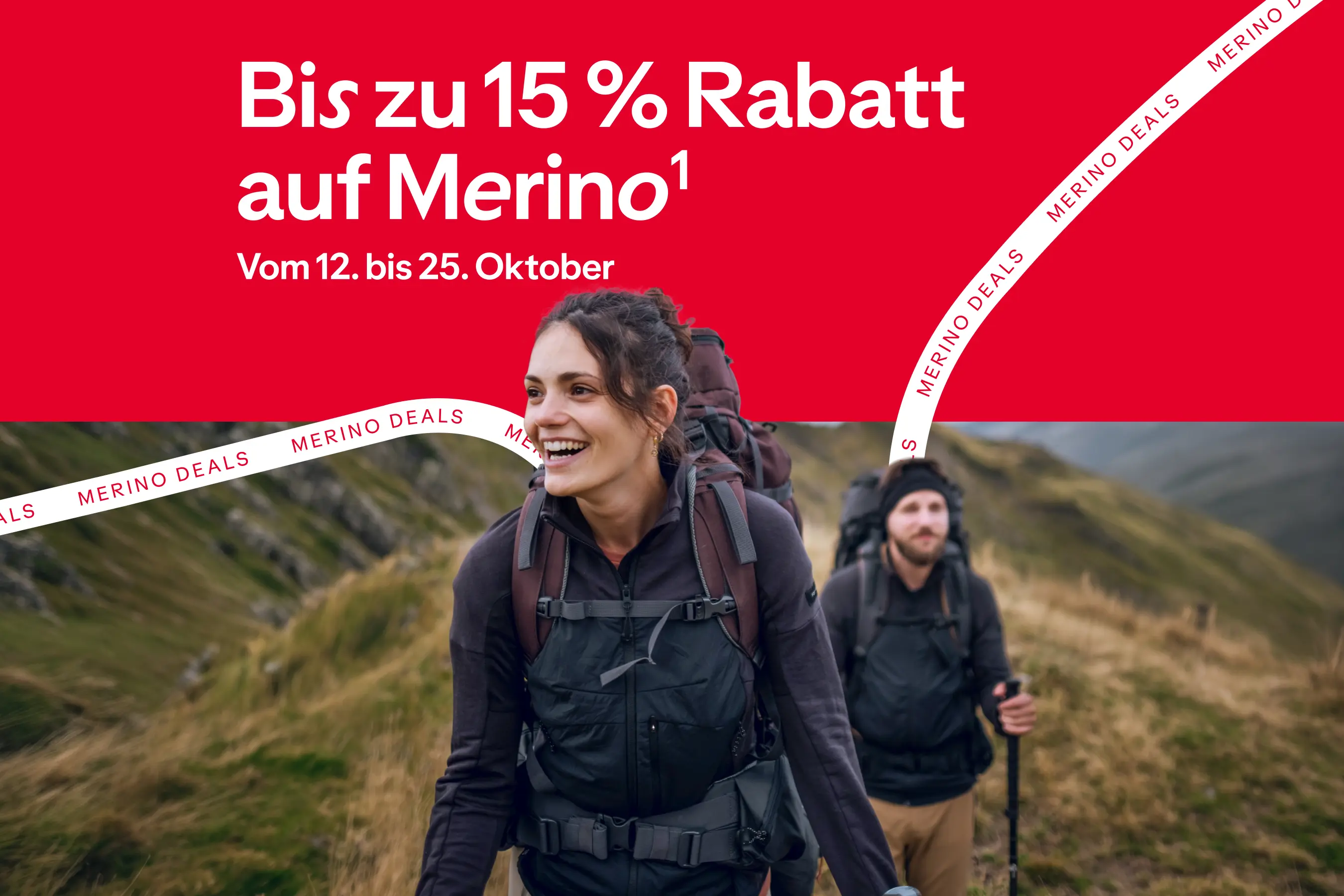 Bis zu 15% Rabatt auf Merino: Vom 12 bis 25. Oktober
