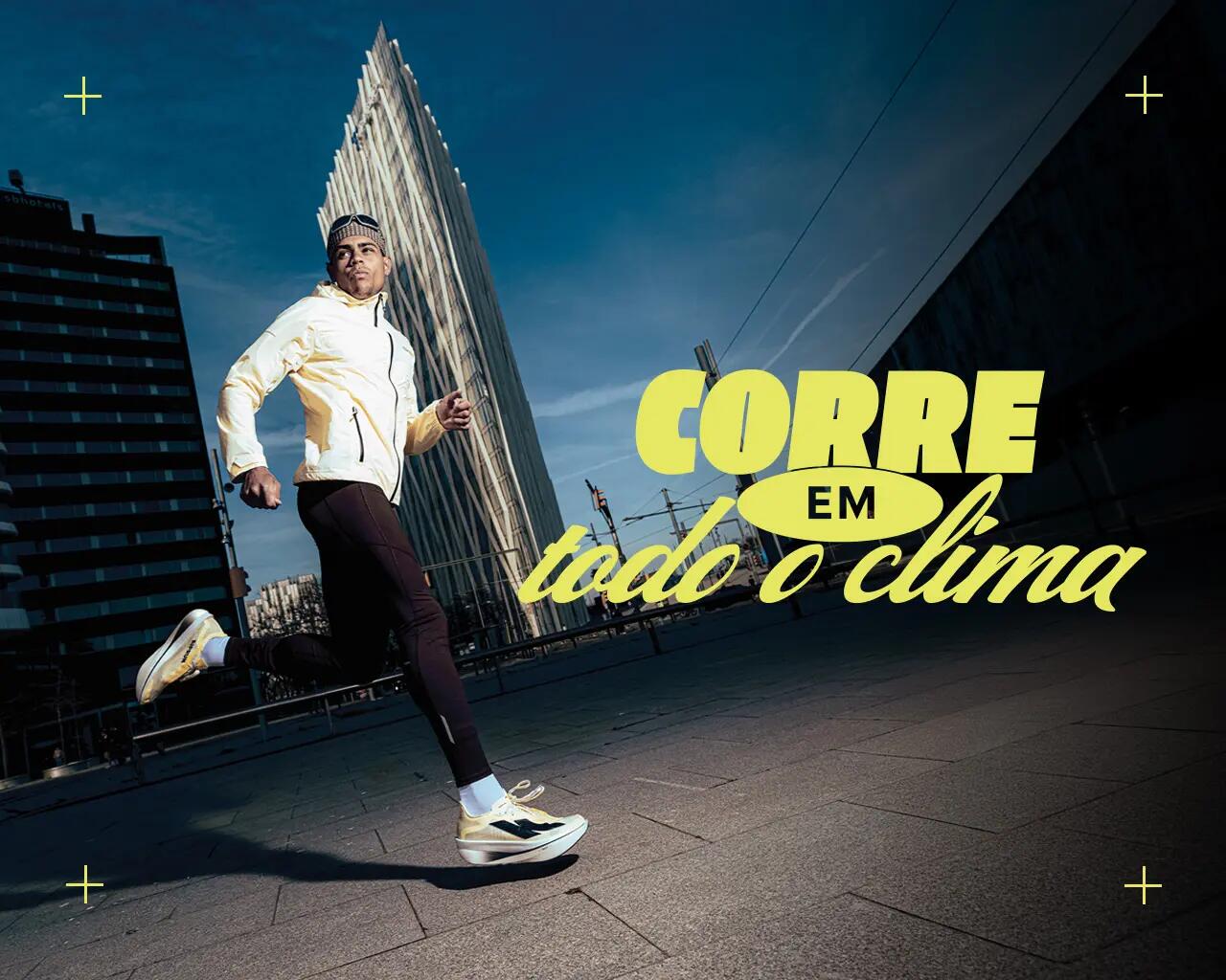 Seleção de produtos para correr com todo o tipo de clima