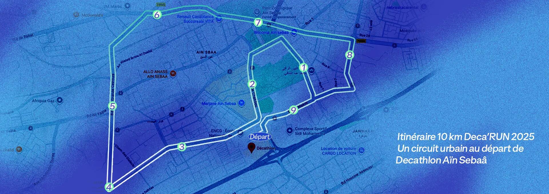 Carte du parcours