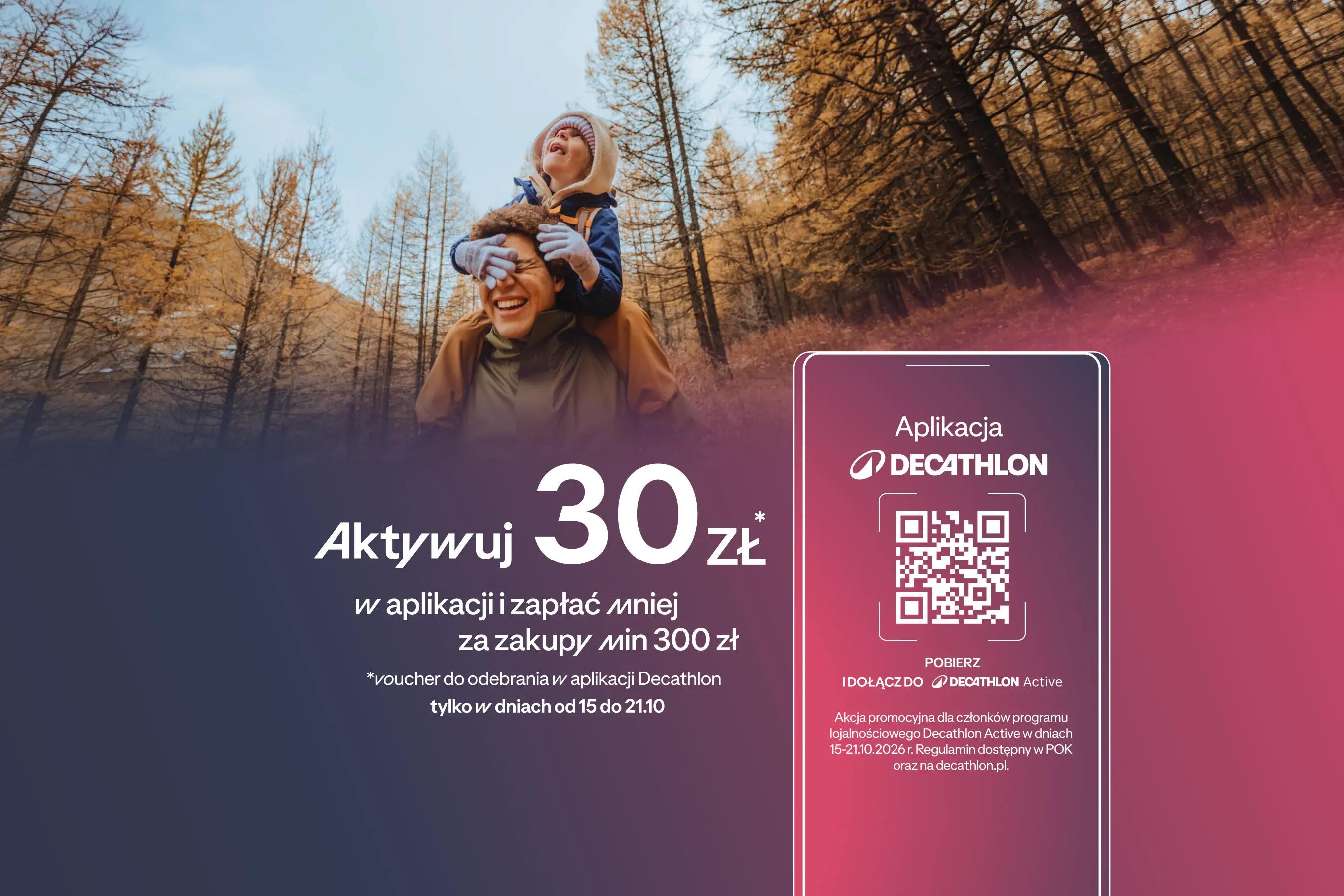 Aktywuj 30zł w aplikacji i zapłać mniej za zakupy za 300 zł. Akcja tylko dla członków programu lojalnościowego.