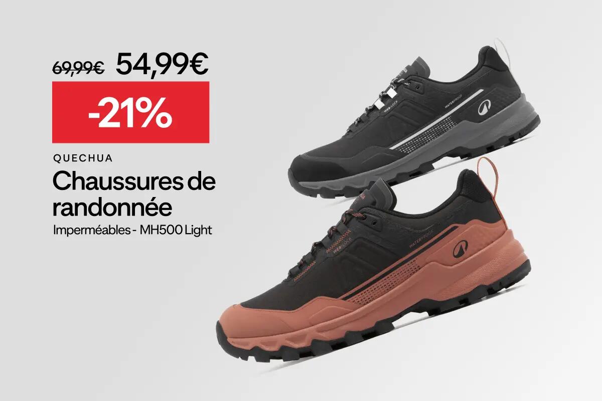 QUECHUA Chaussure de randonnée imperméable, MH500 Light 69,99 € 21% de réduction 54,99 € homme et femme