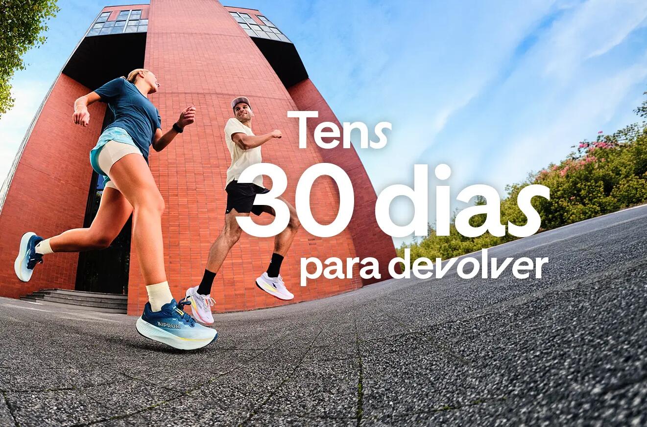30 dias para devolução sem discussão. Independentemente do estado do produto! Exclusivo para produtos Decathlon