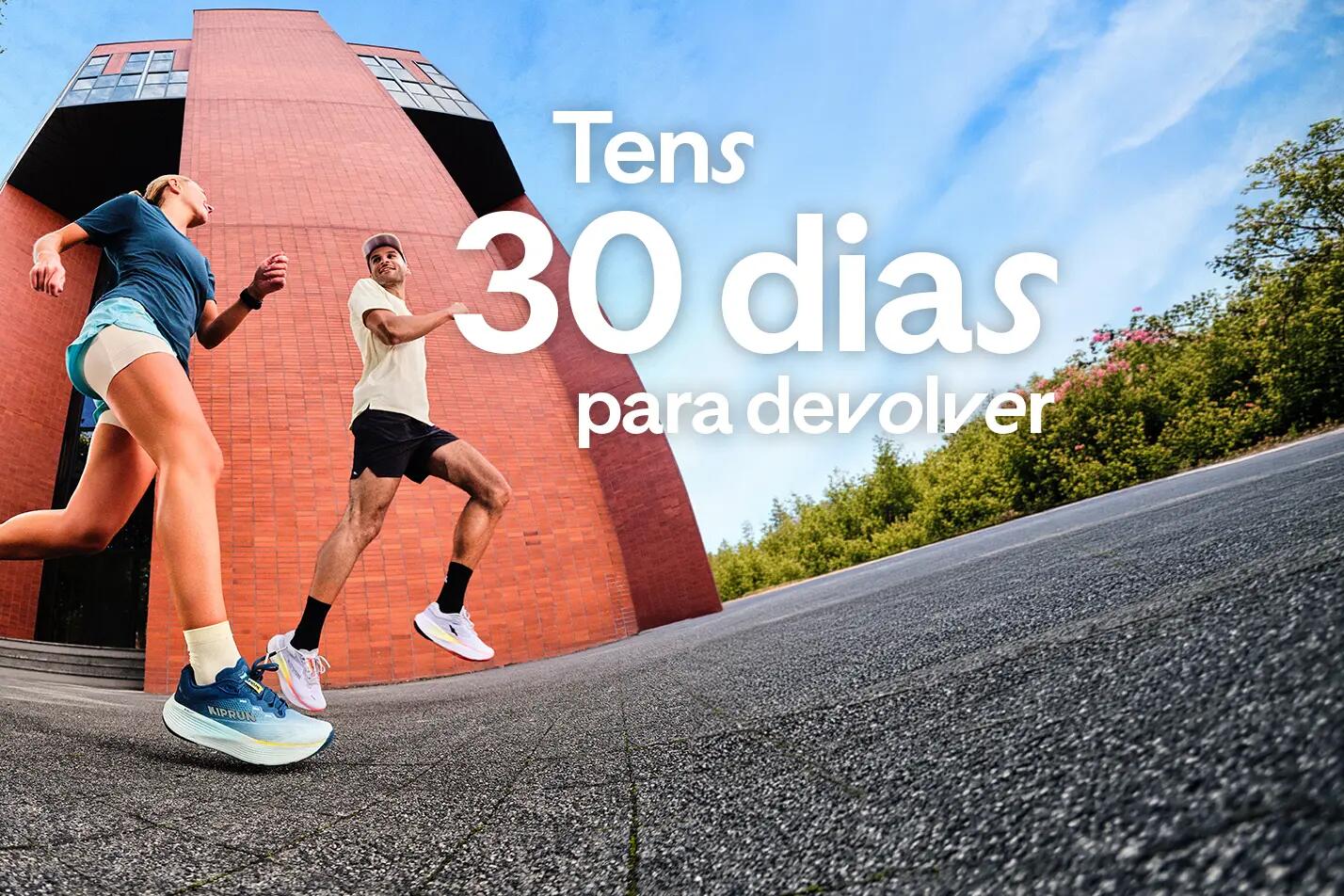 30 dias para devolução sem discussão. Independentemente do estado do produto! Exclusivo para produtos Decathlon