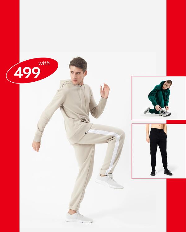 Men Sweatpants & Sweatshirts For 499