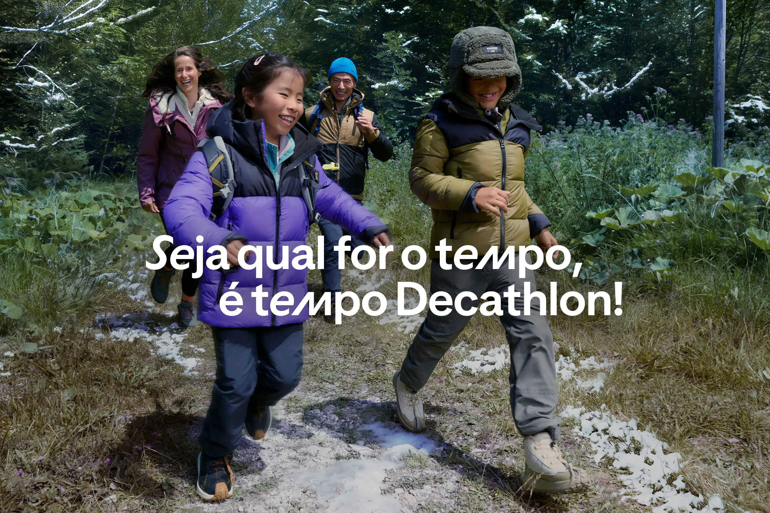 Seja qual for o tempo, é tempo Decathlon! Seleção de produtos para qualquer tipo de meteorologia