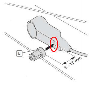 Position of the Brose speed sensor