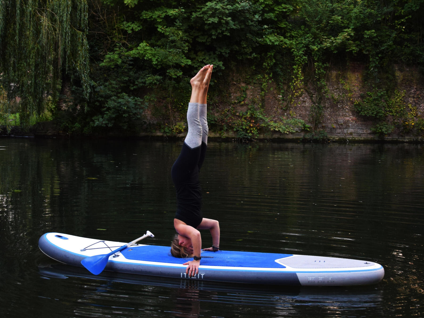 1st handstand on SUP! & some other yoga poses! : r/Sup