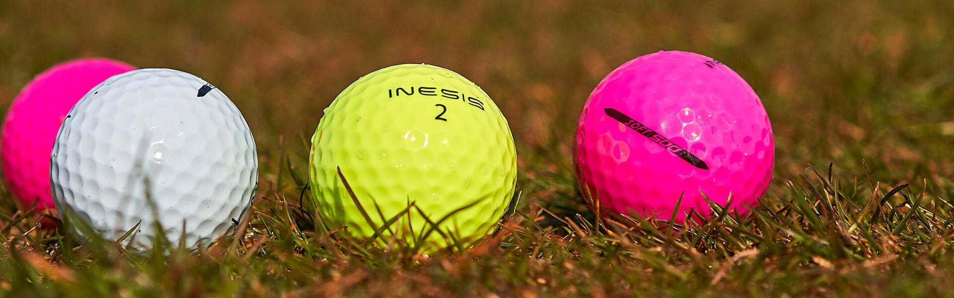 Balles de golf de couleur Inesis par Décathlon