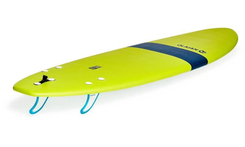 6' green surfboard