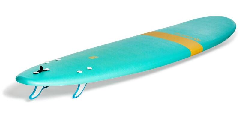8' turquoise surfboard