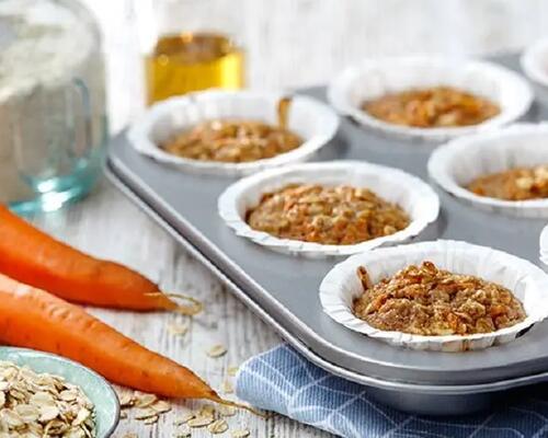 carrot and cinnamon protein muffins