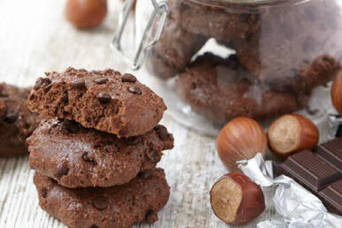 cookies proteinés chocolat et noisettes