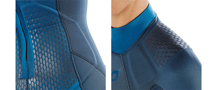 shoulder reinforced diving wetsuit