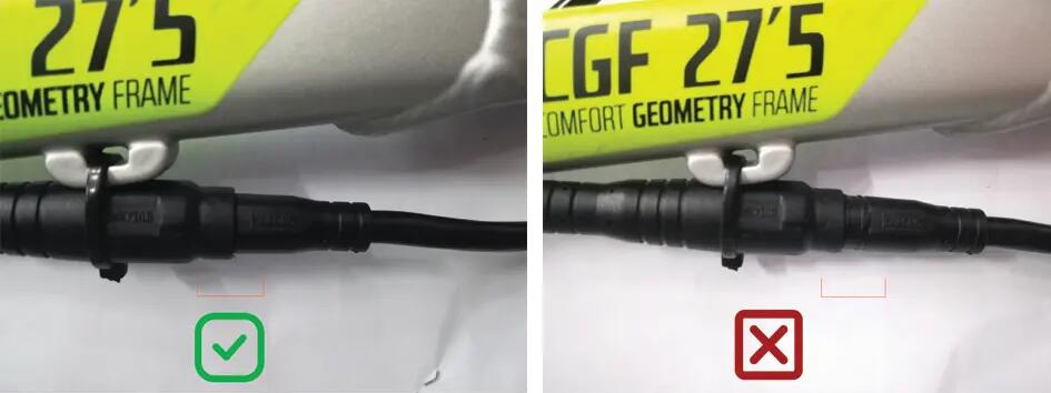 VTT Rockrider e-ST 500 - Enfoncement Connectique moteur