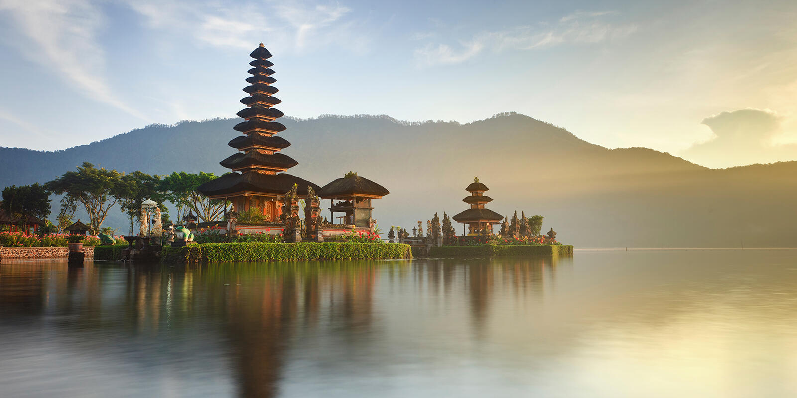 Tropical trek in Bali in Indonesia