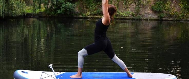 stand up paddle yoga guerrier