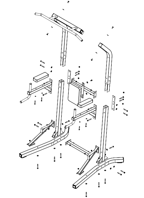 Exploded view of the TS900 