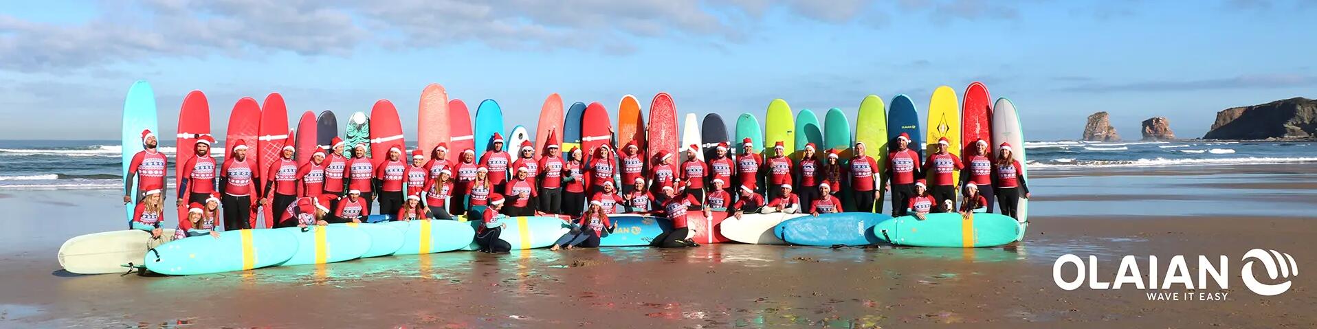 Olaian Xmas Surf cadeau idee surfplank