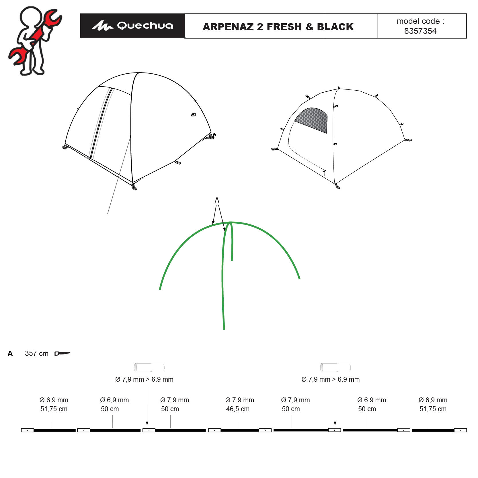 repair-tent-arpenaz-2-person-fresh-and-black-quechua-broken