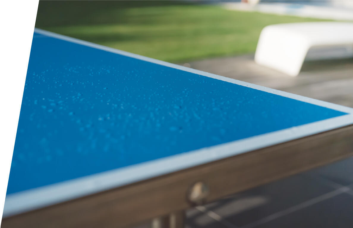 chuva numa mesa de ping pong gotas resistência