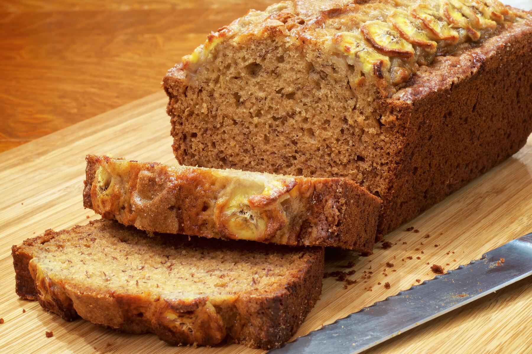 Receta de pan de plátano o banana bred