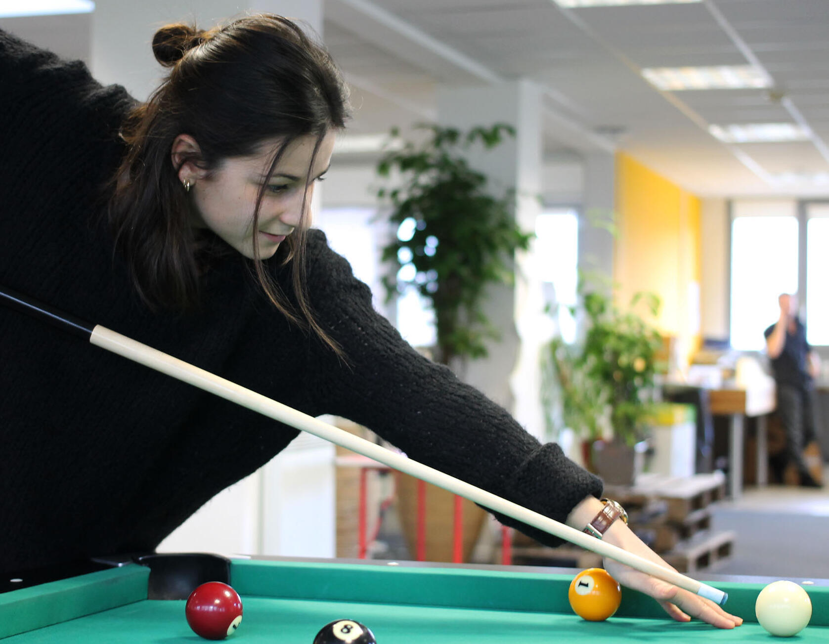 Billard au féminin en entreprise