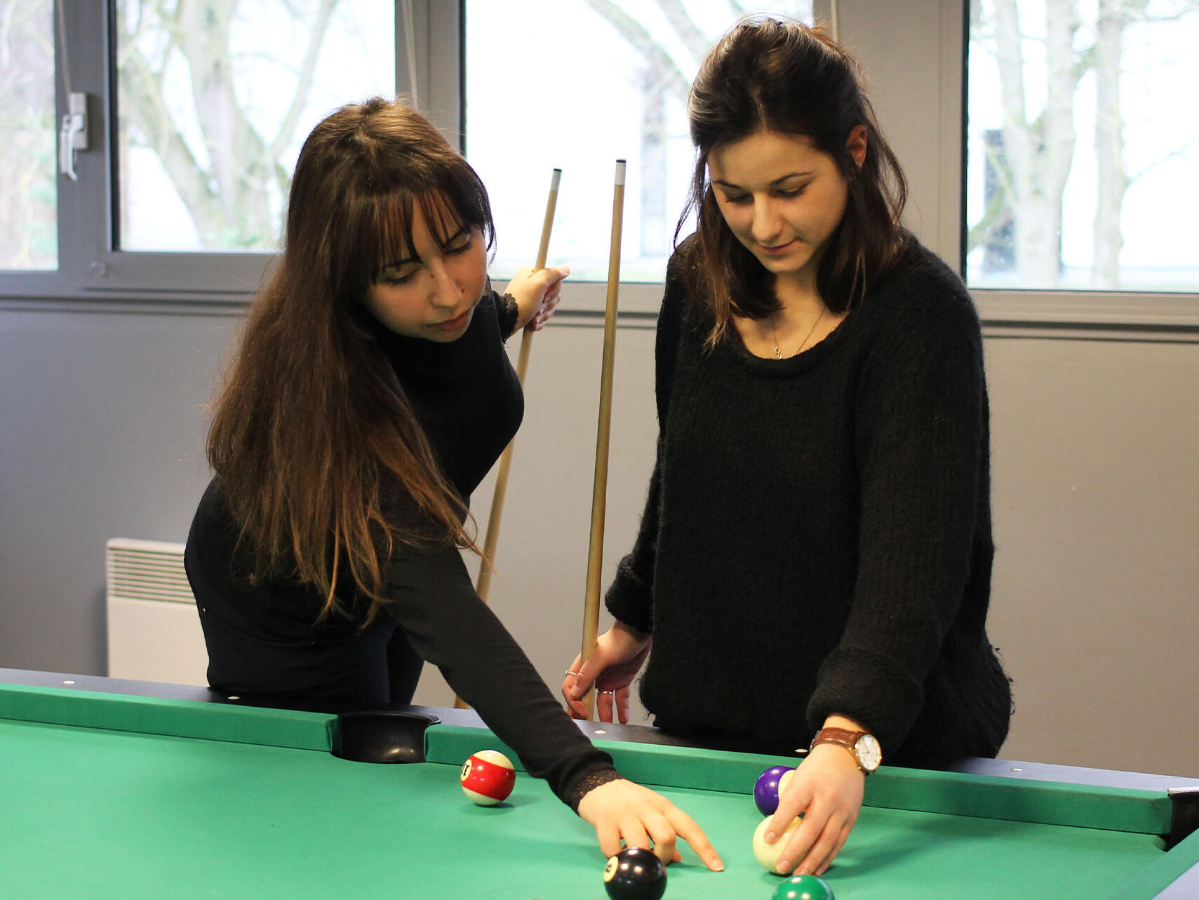 Billard au féminin en entreprise