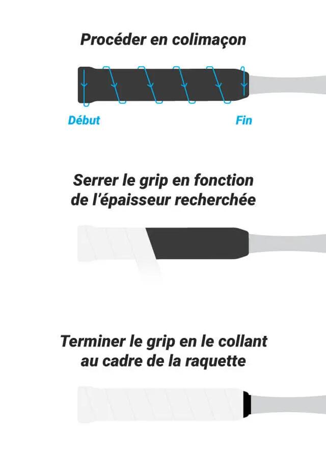 Comment poser son grip de squash