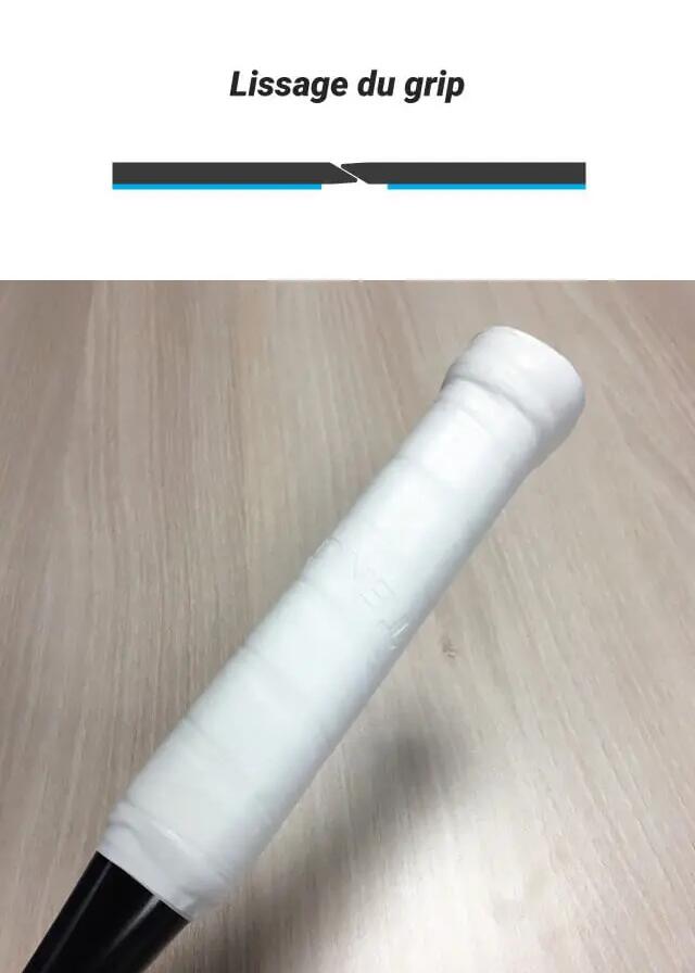 Lissage d'un grip de squash