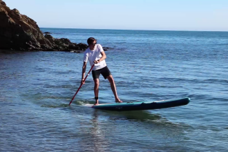 stand up paddle board turning technique