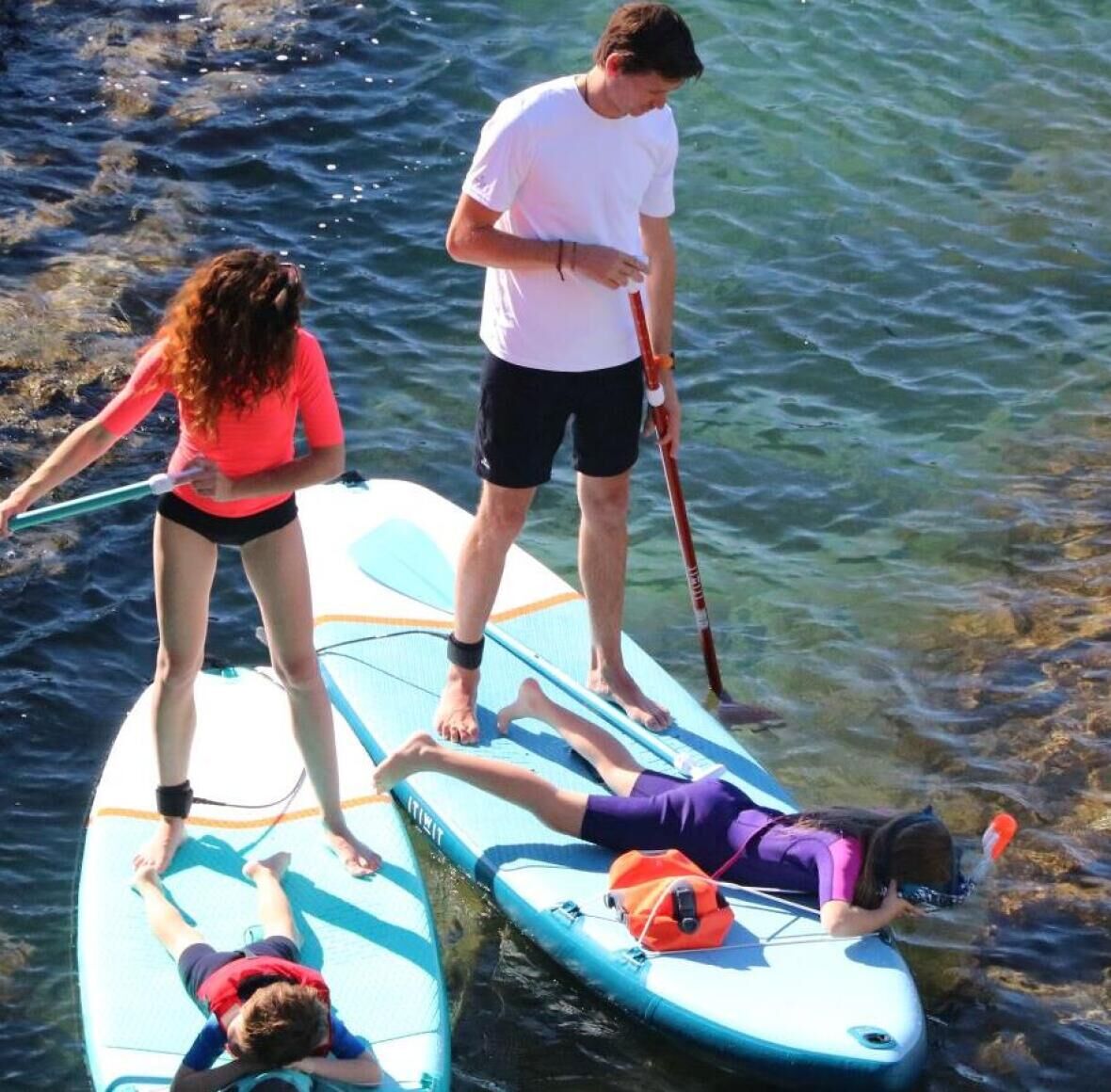 stand up paddle board with children