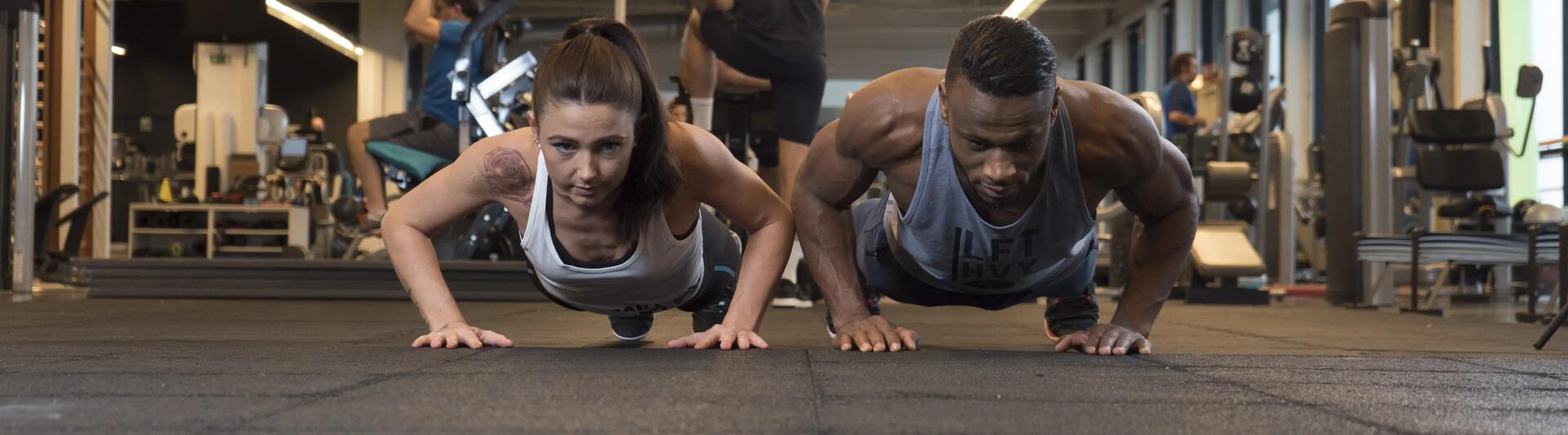 Push-ups couple