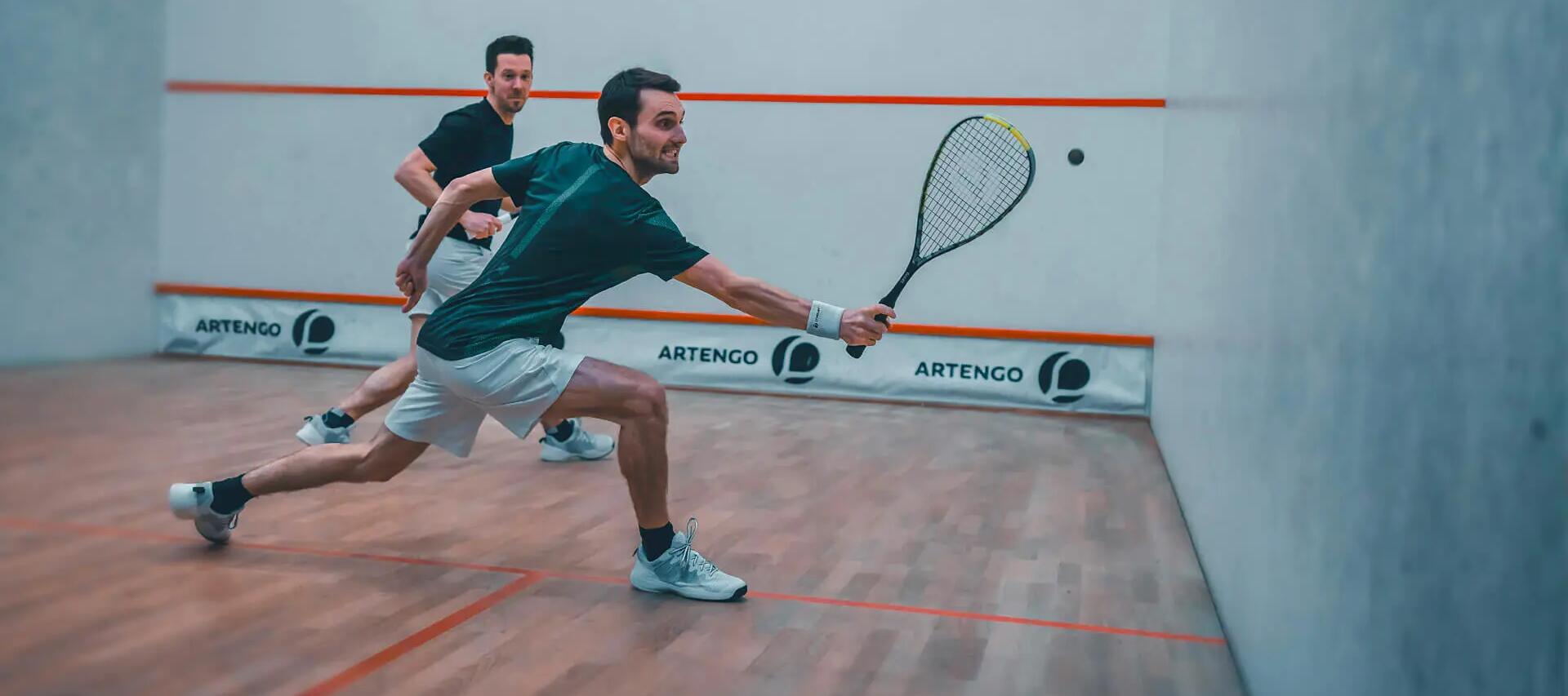 two players playing squash 