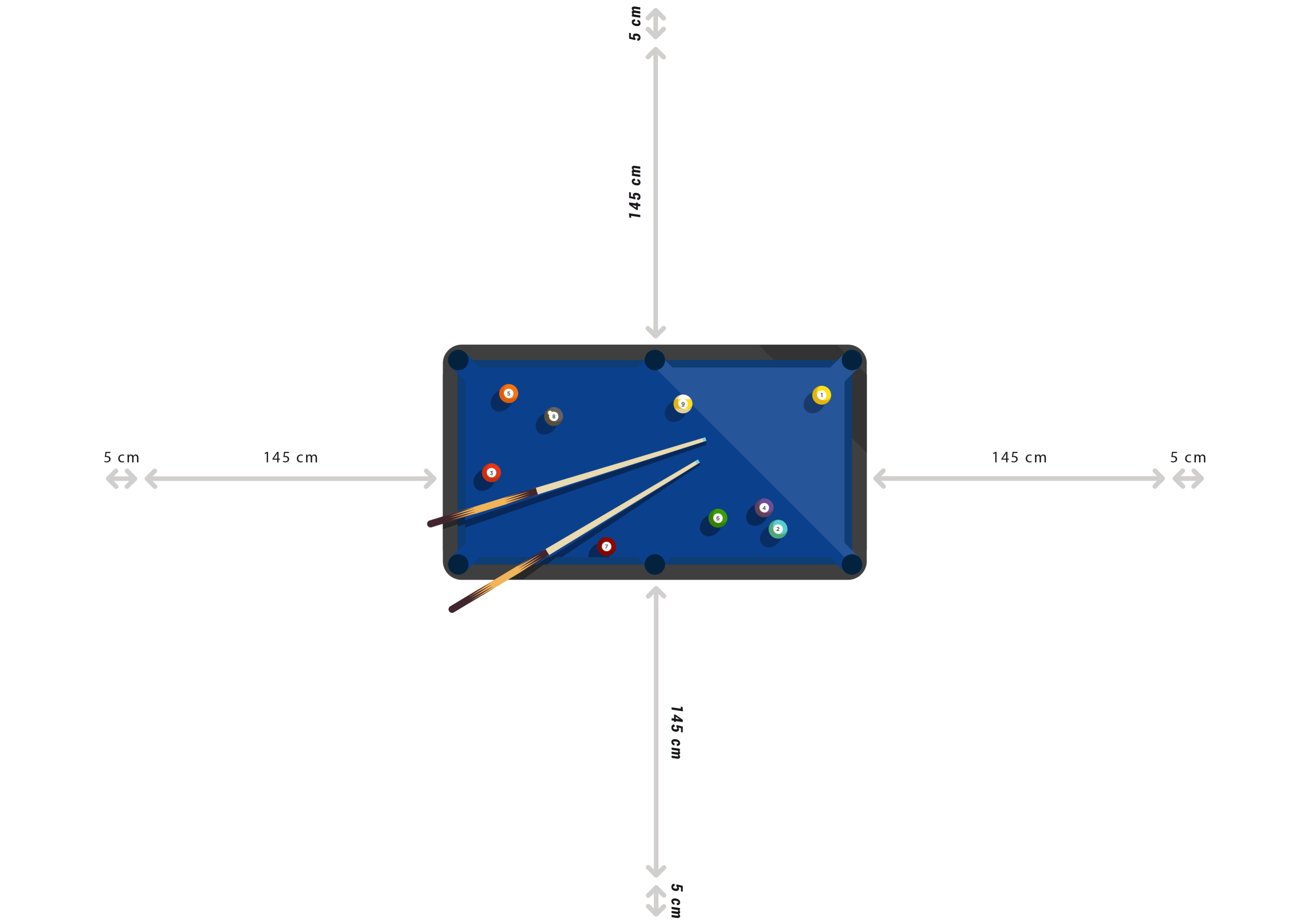 Decathlon pool table dimensions: space needed