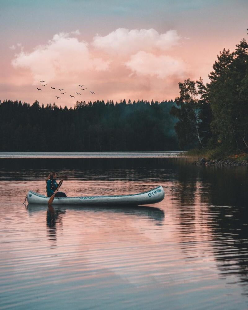 Faire une randonnée kayak en Suède