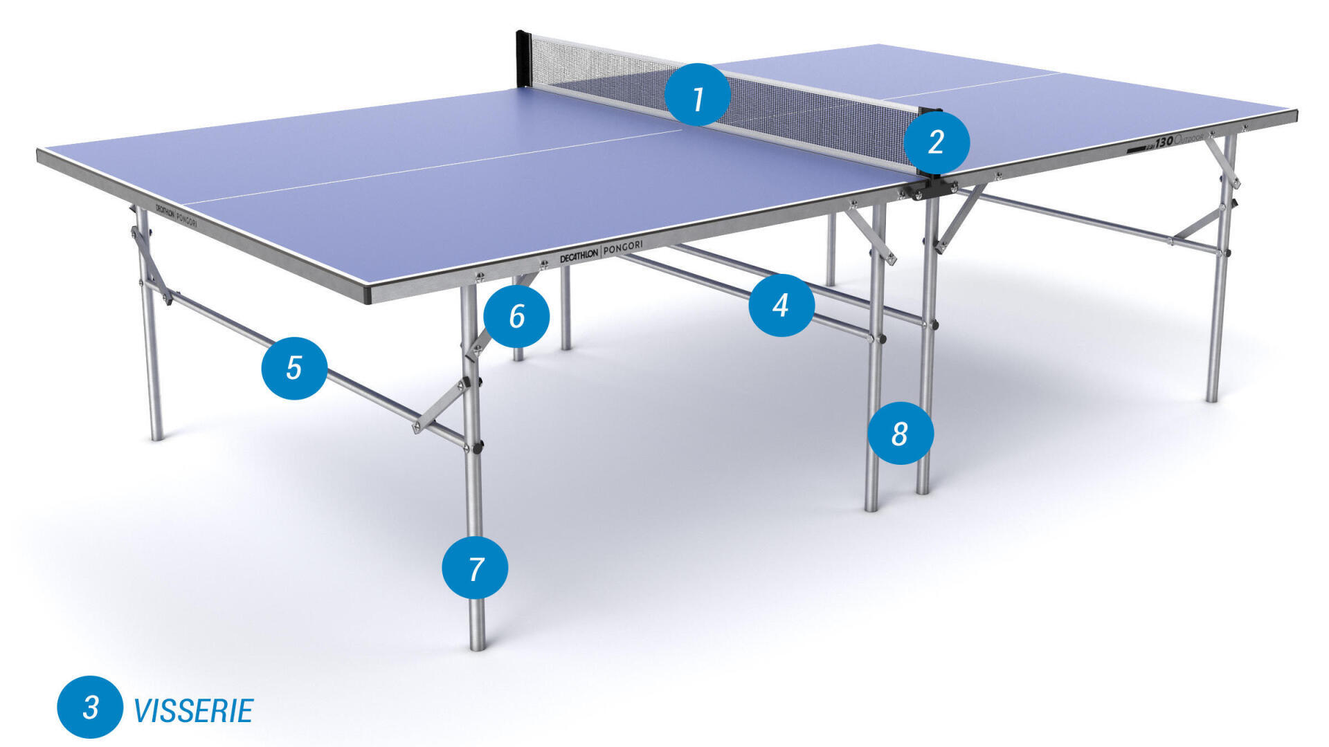 MESA PING PONG PONGORI PPT 130 OUTDOOR: instruções de utilização