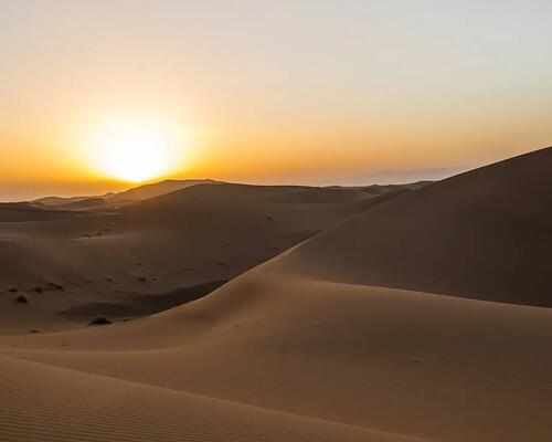 Desert de sable au Maroc Sahara