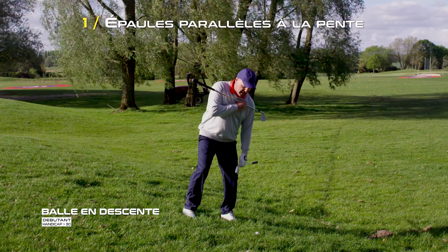 Golf-Thomas-Levet-Conseil-1-Balle-Descente-Débutant