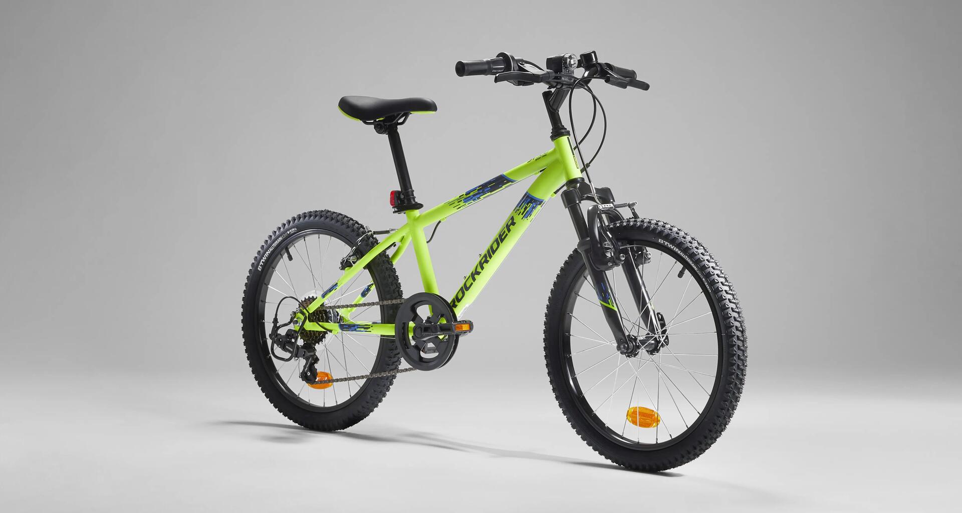 DAĞ BİSİKLETİ - 20 İNÇ - ÇOCUK - NEON SARI - ROCKRIDER ST 500 BTWIN