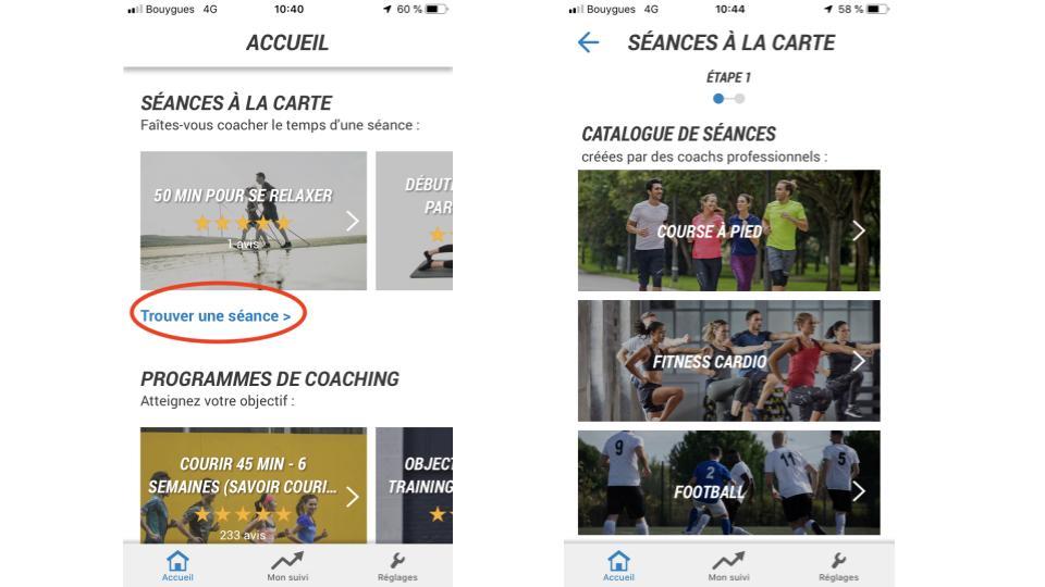 comment trouver une séance