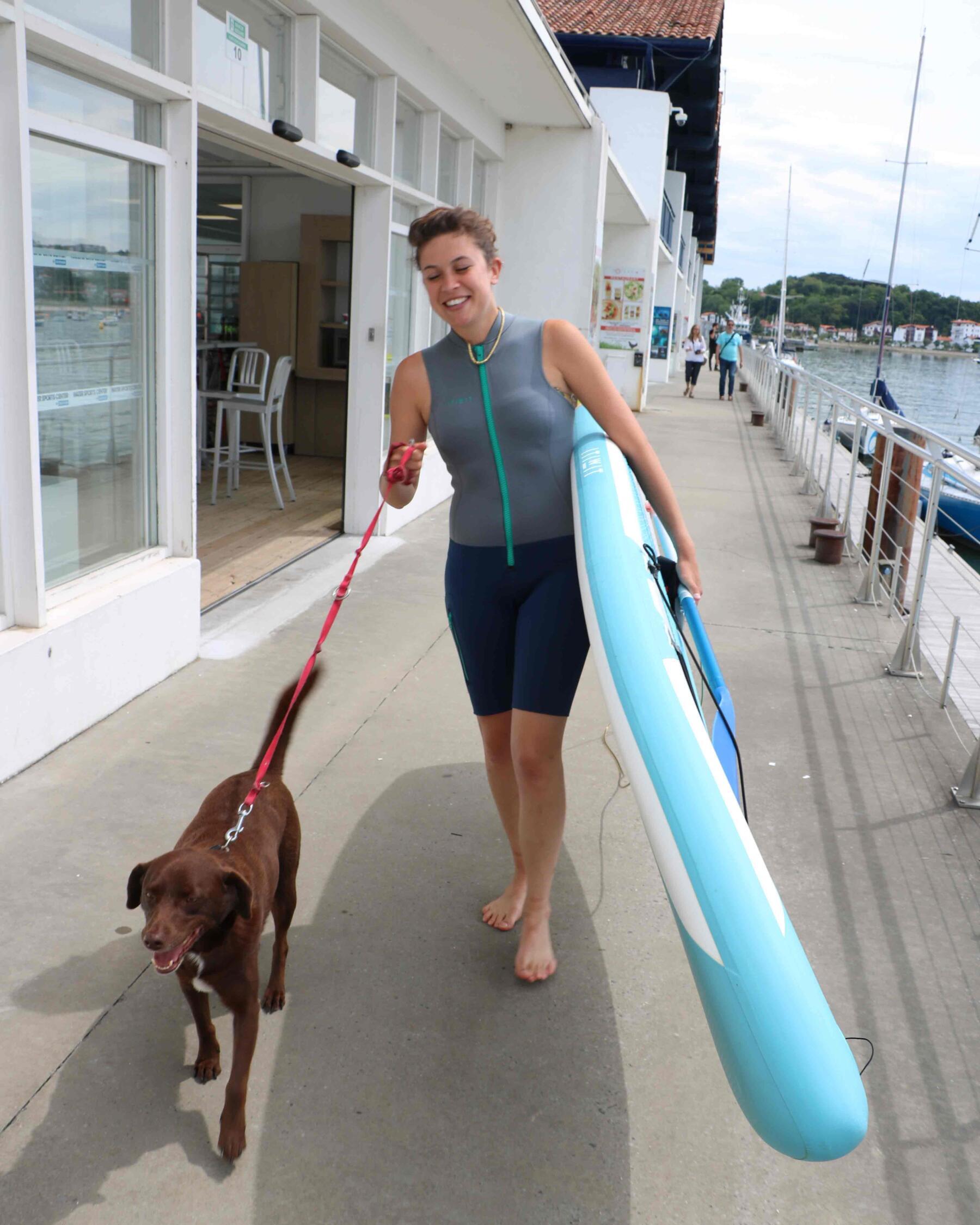 stand up paddle avec son chien