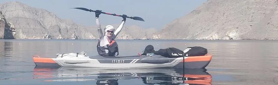kayak gonflable fjords arabie